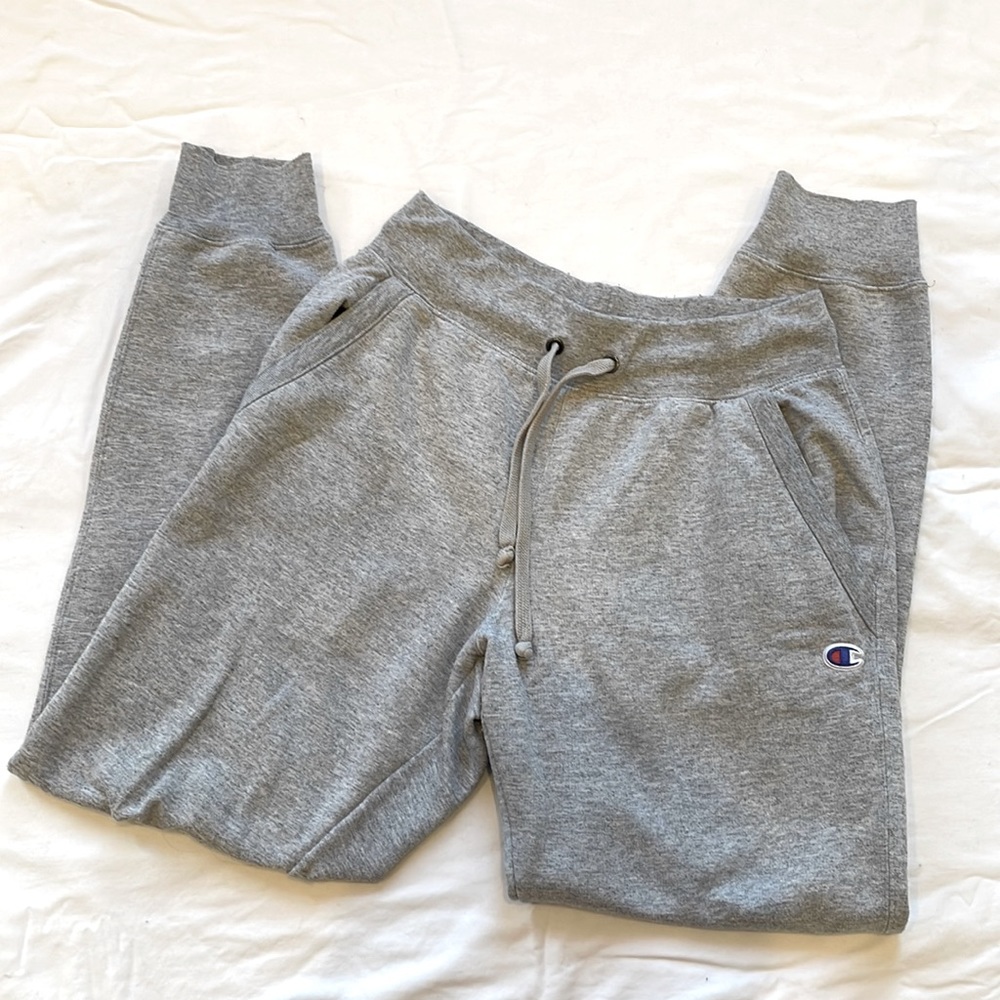 Champion grey sweatpants, size small